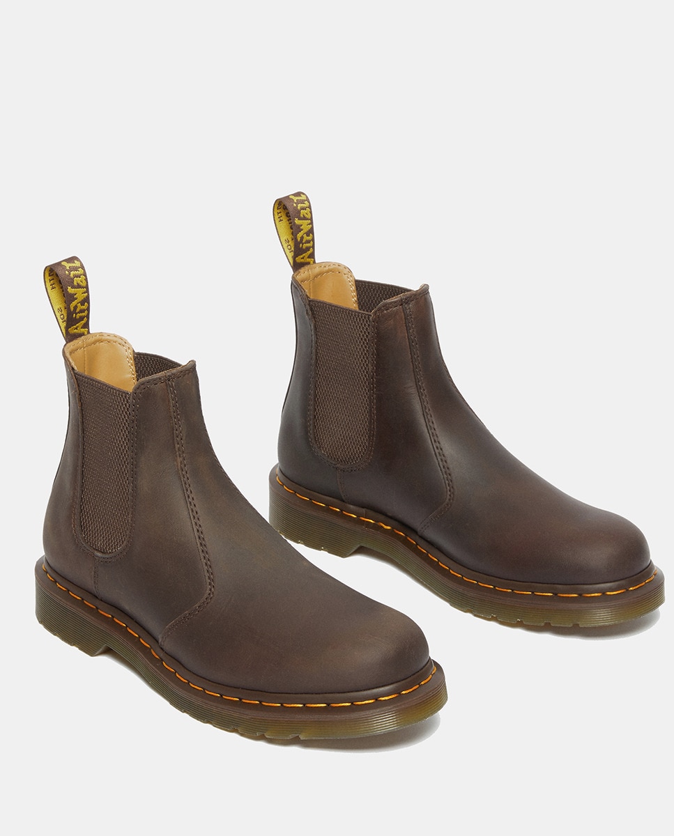 Botins 2976 Tipo Chelsea em Pele Castanho-escuro-3