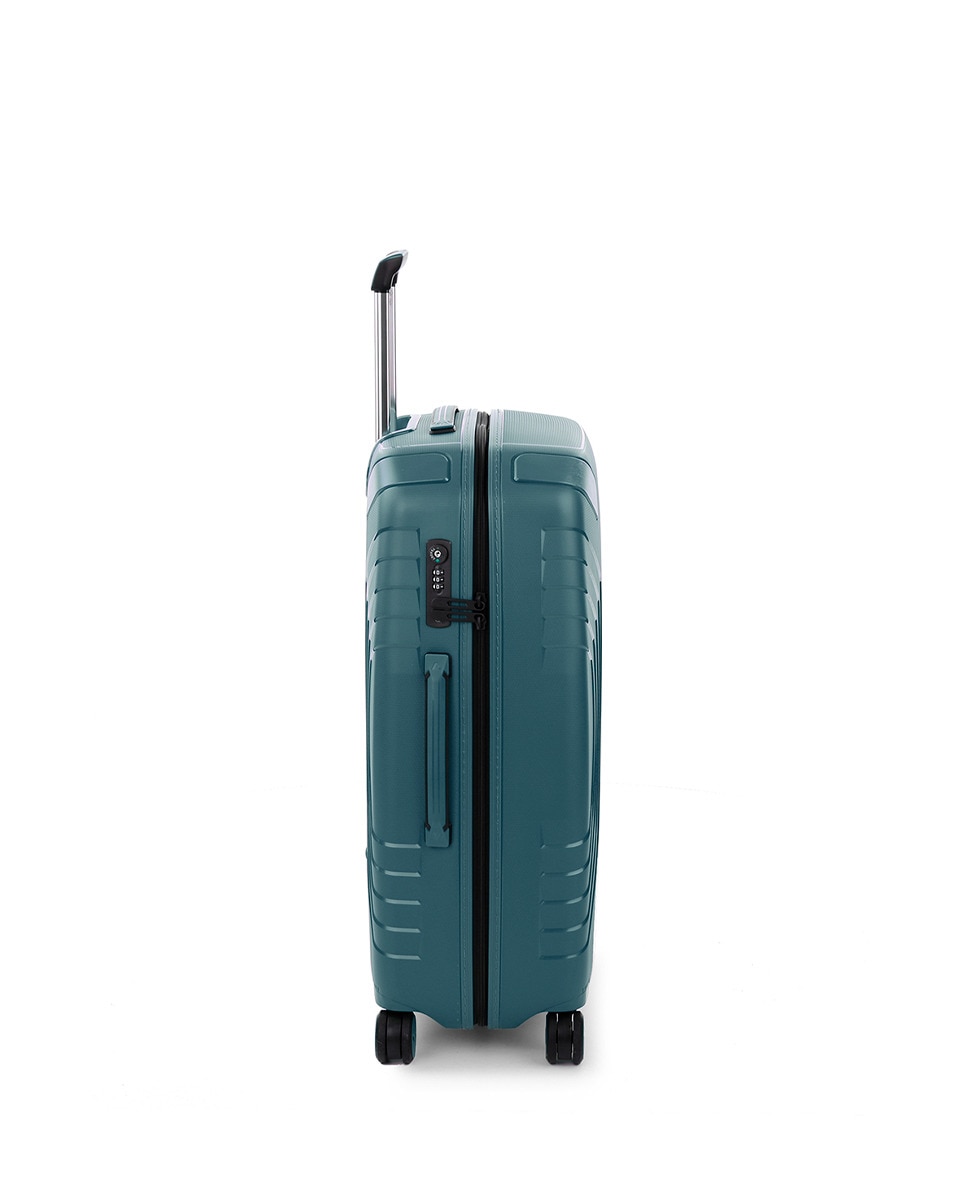 Trolley Médio Expansível Rígido com Capacidade até 107 L Verde-4