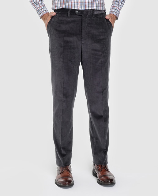 Imagen 0 de Pantalón de pana de hombre Mirto regular gris