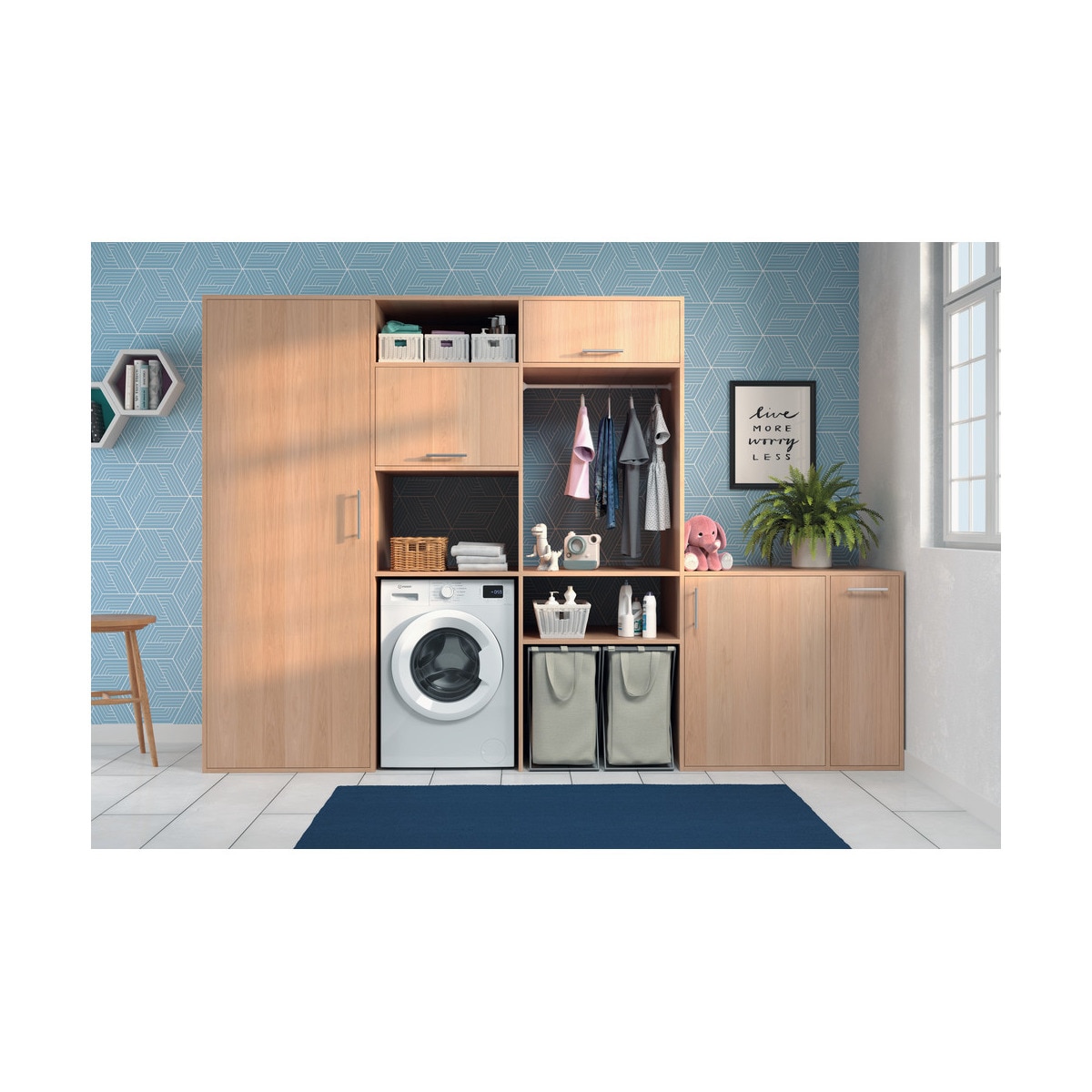 Lavadora Indesit 6 kg / 1.000 rpm - IM 640 MY TIME 9