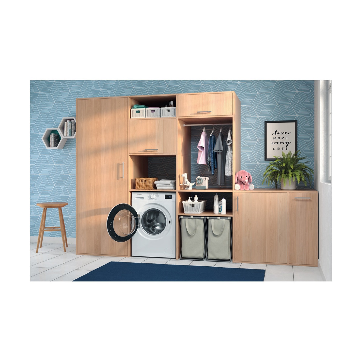 Lavadora Indesit 6 kg / 1.000 rpm - IM 640 MY TIME 10