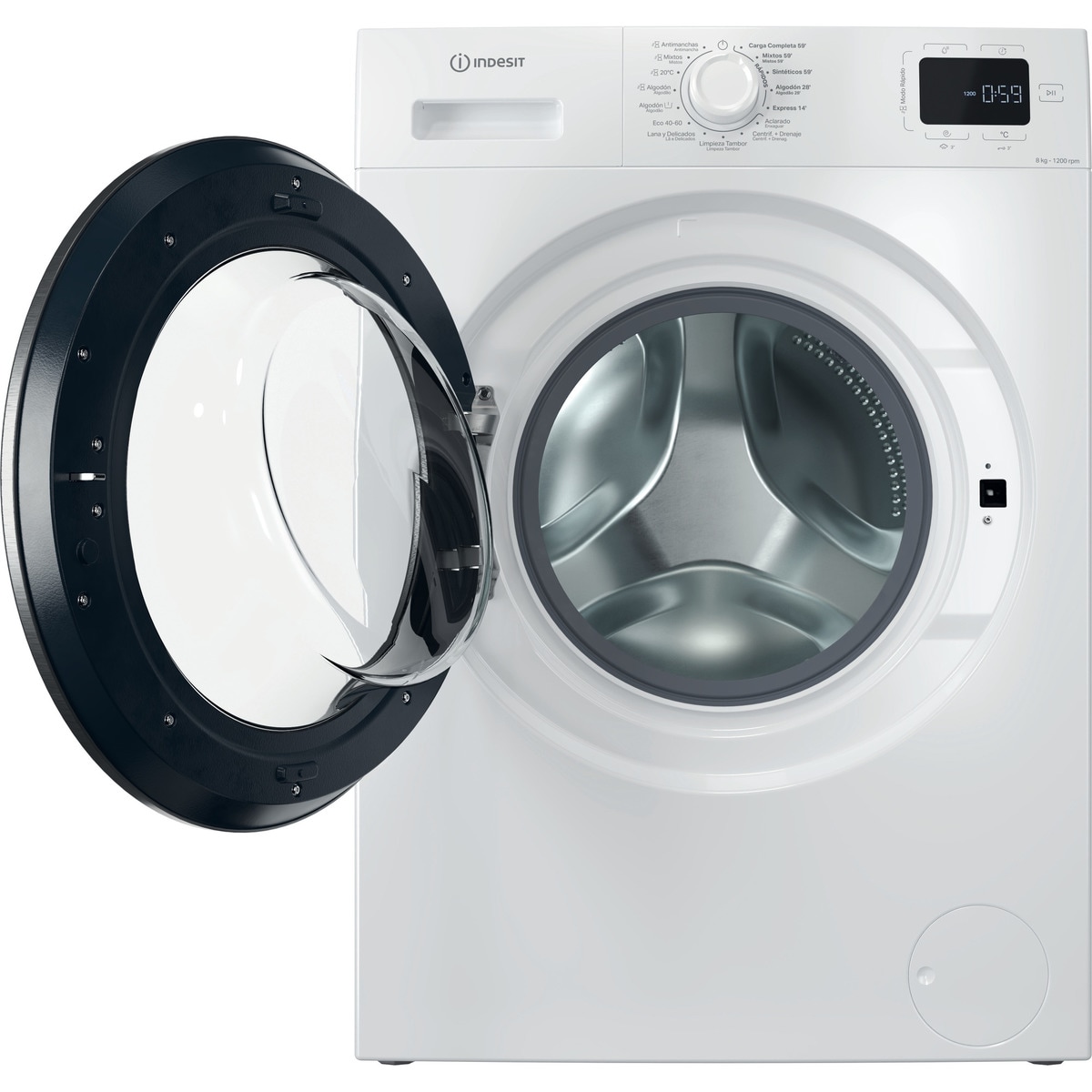 Lavadora Indesit  8 kg /1.200 rpm - IM 862S MY TIME SPT Blanco-4