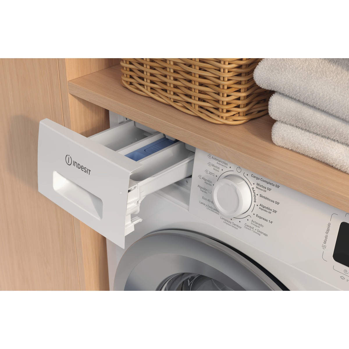 Lavadora Indesit  8 kg /1.200 rpm - IM 862S MY TIME SPT Blanco-6