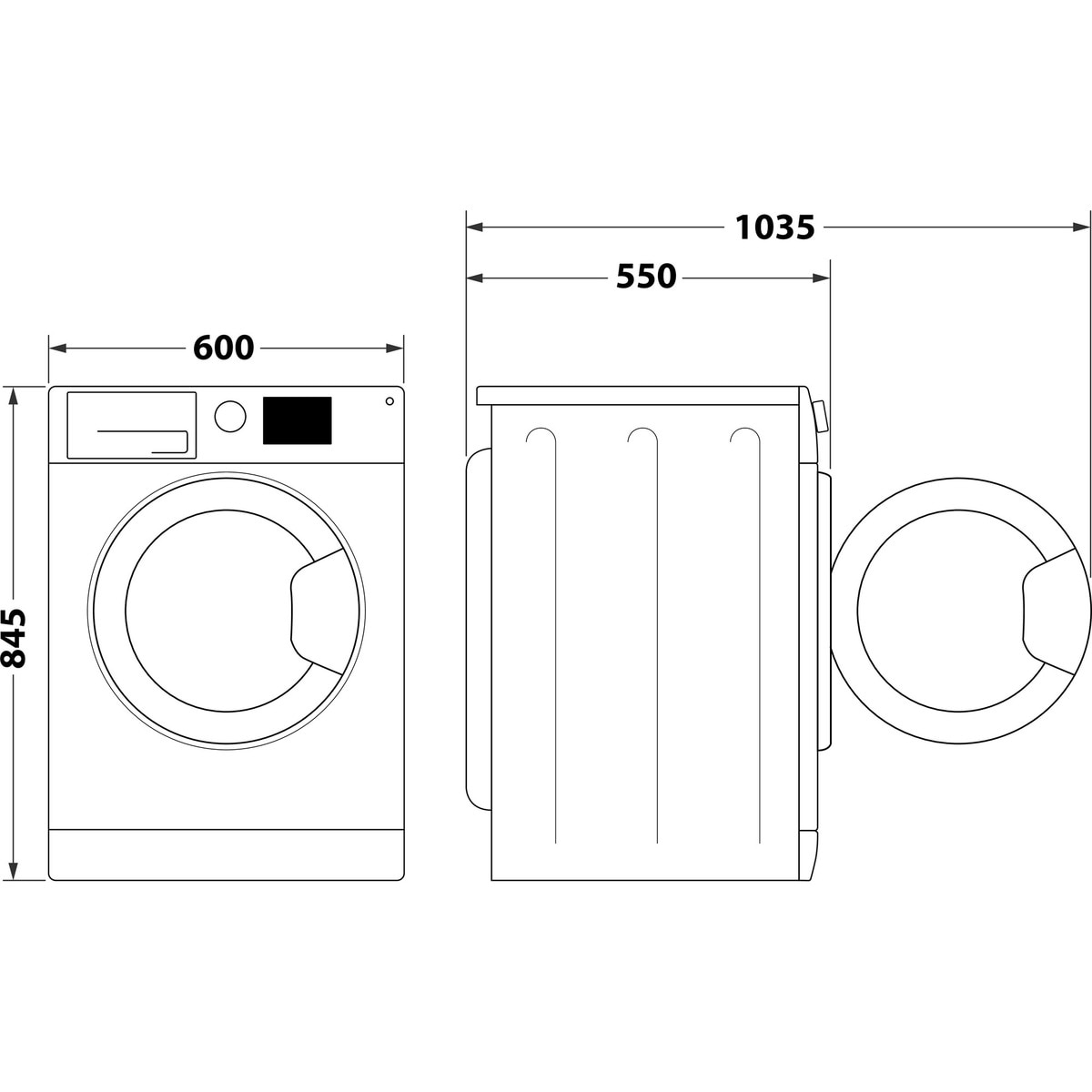Lavadora Indesit 9 kg / 1.400 rpm - IM 964 MY TIME SPT Blanco-2