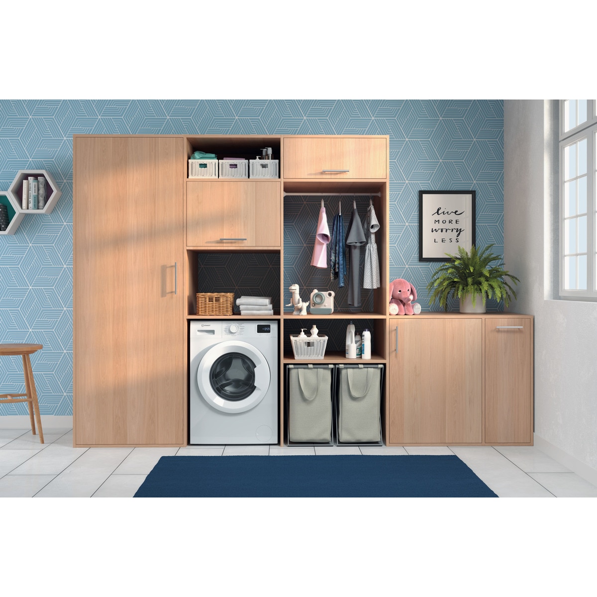 Lavadora Indesit 9 kg / 1.400 rpm - IM 964 MY TIME SPT Blanco-8