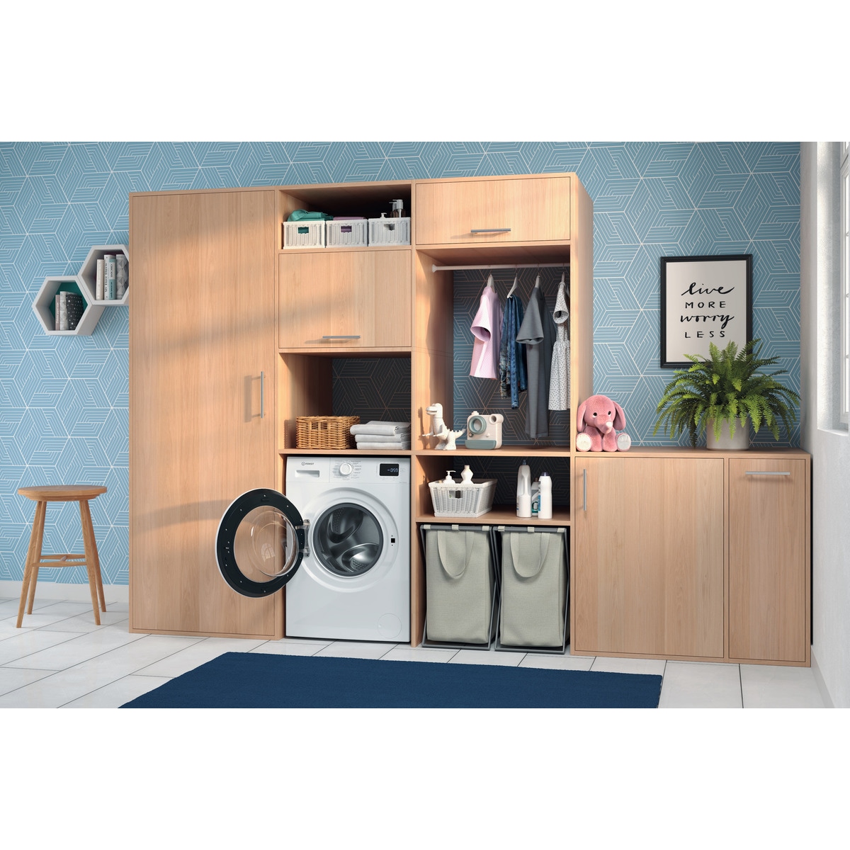 Lavadora Indesit 9 kg / 1.400 rpm - IM 964 MY TIME SPT Blanco-9