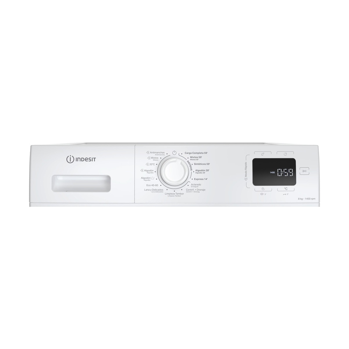 Lavadora Indesit 8 kg / 1.300 rpm - IM 864S MY TME Blanco-3