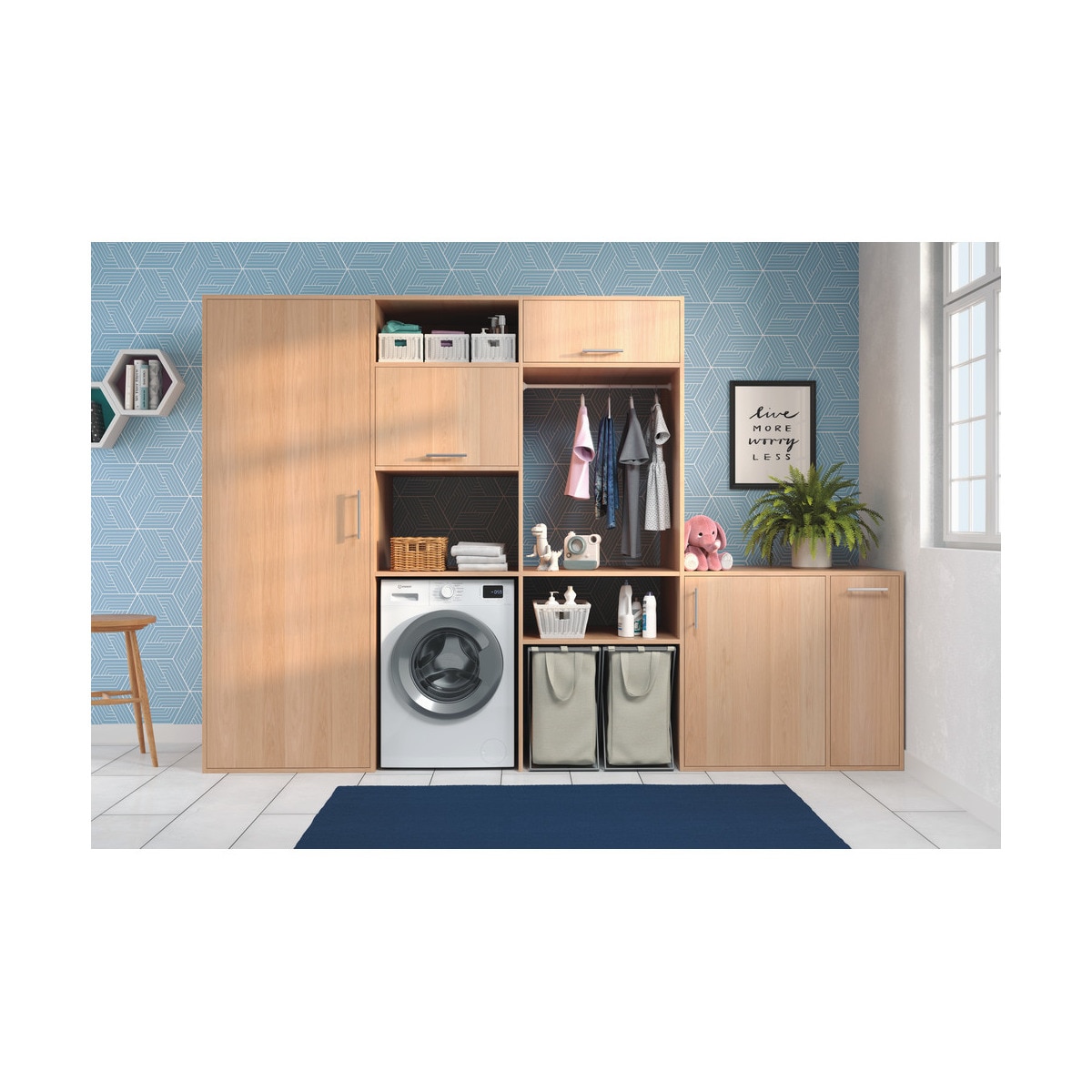 Lavadora Indesit 8 kg / 1.300 rpm - IM 864S MY TME Blanco-9