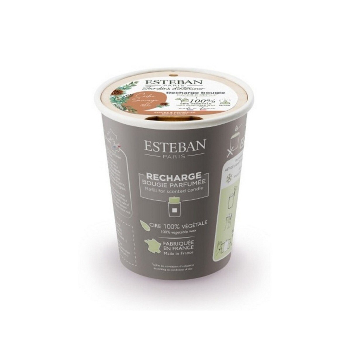Recarga de Vela Perfumada Cedro Selvagem - 180g 1