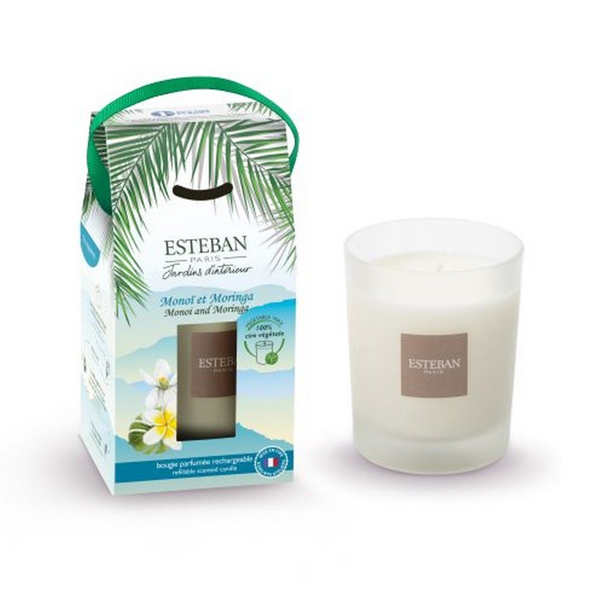 Vela Perfumada Recarregável Monoi e Moringa - 180g 1