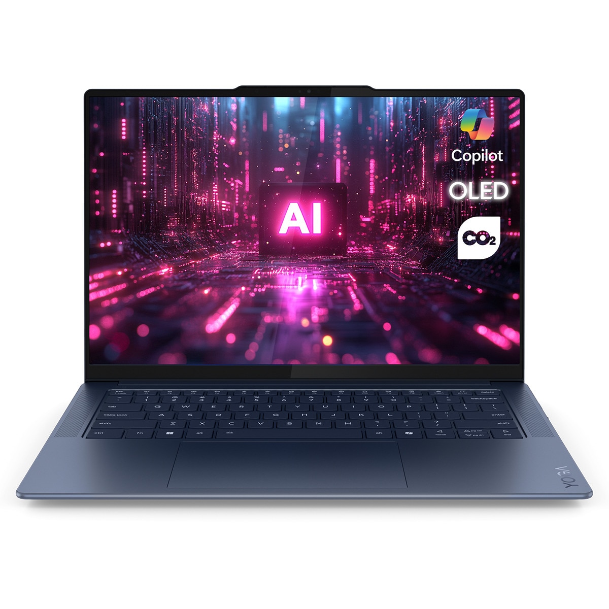 Portátil Lenovo Yoga Slim 7x Copilot+PC, Snapdragon X Elite X1E-78-100, 32GB, 1TB SSD, 14,5" OLED, W11 Azul cósmico-1