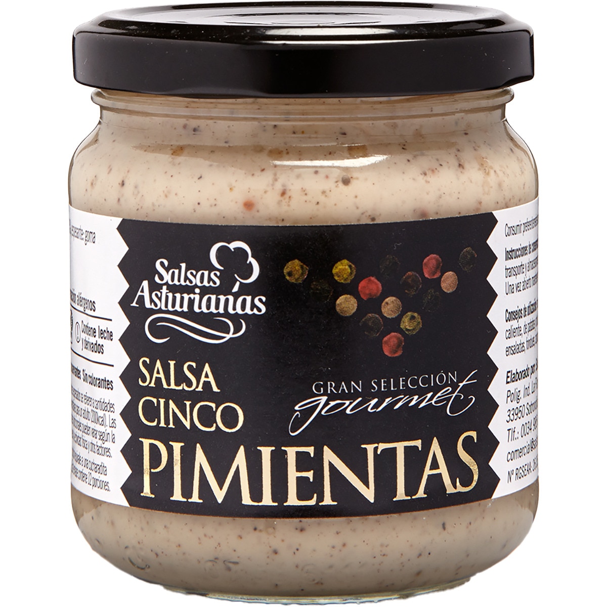 salsa cinco pimientas gran selección gourmet frasco 190 g