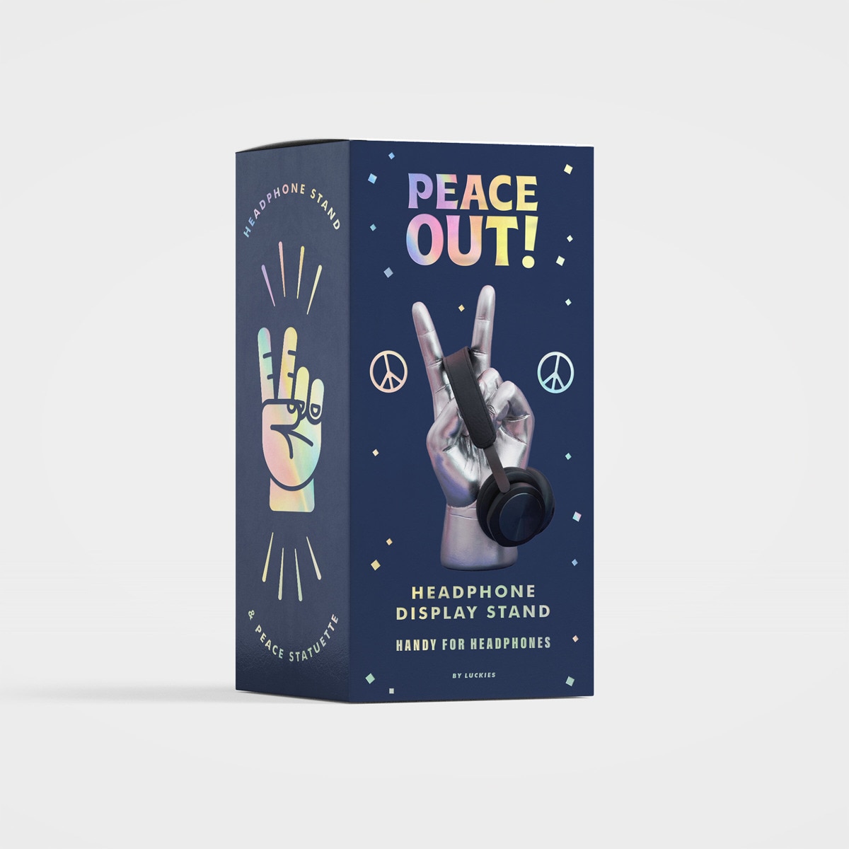 Soporte para auriculares de Suck UK mano paz gris pequeño 2