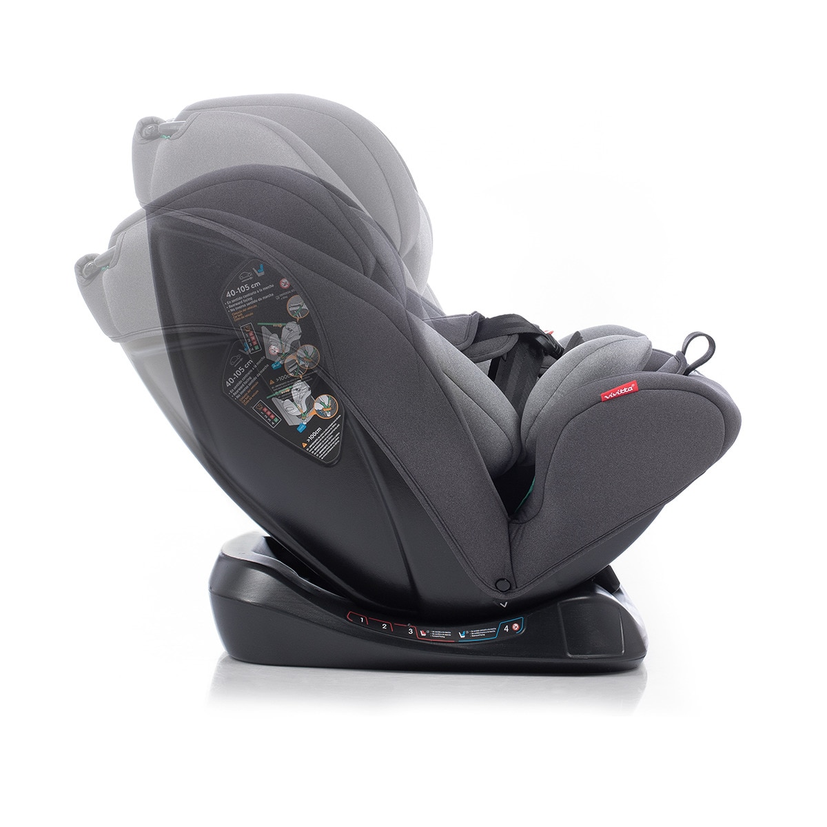Silla de coche Sri I-Size Eder Ibelt (40-150 cm) Gris-6