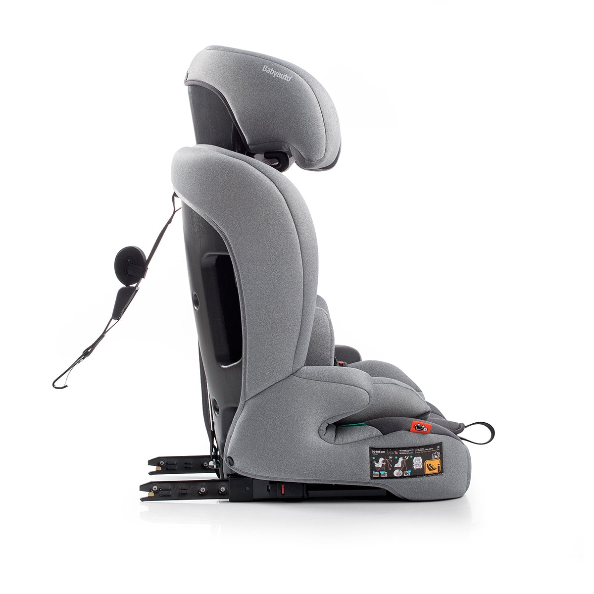 Silla de coche Sri I-Size Konar I-FIX (76-150 cm) Gris-4