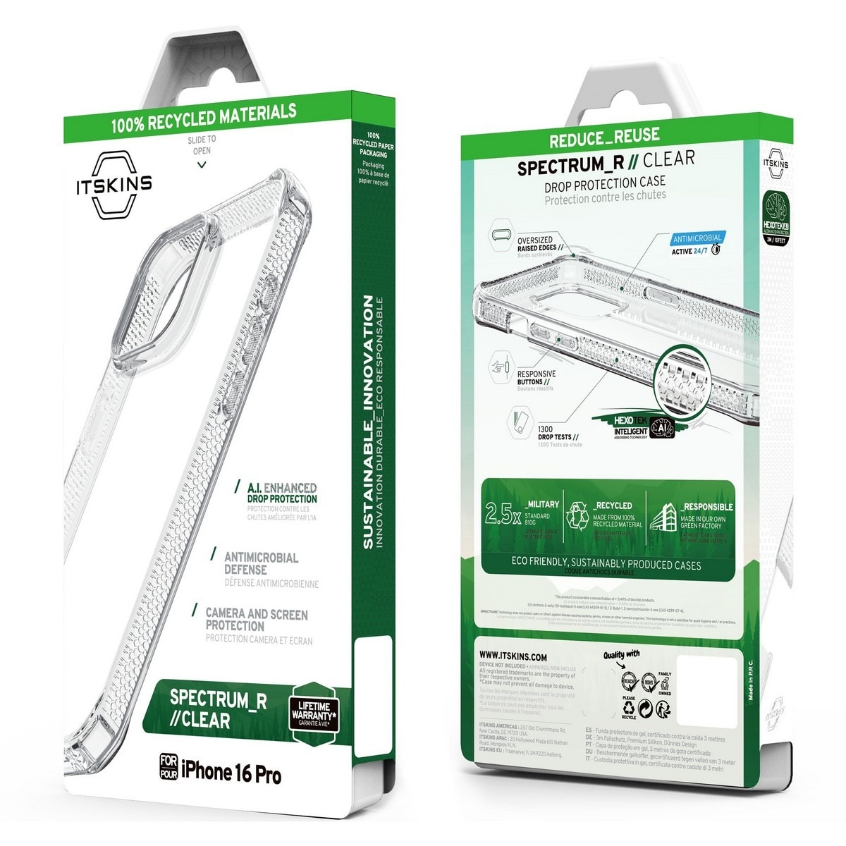 Capa Itskins Spectrum 3M para iPhone 16 Pro - Transparente 7