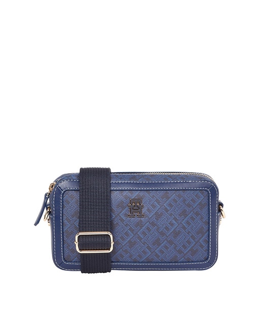 Imagen 0 de Bolso bandolera de piel con monograma