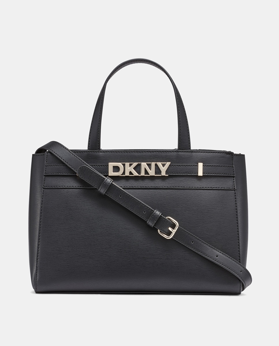 Mala de Mão Beckett com Alça Dupla e Estampado Liso Preto-1