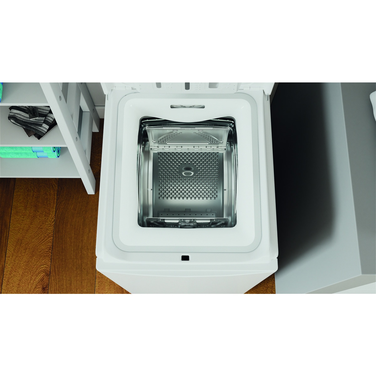 Lavadora carga superior Indesit 6 kg / 1000 rpm - BTW S60400 SP/N Blanco-8