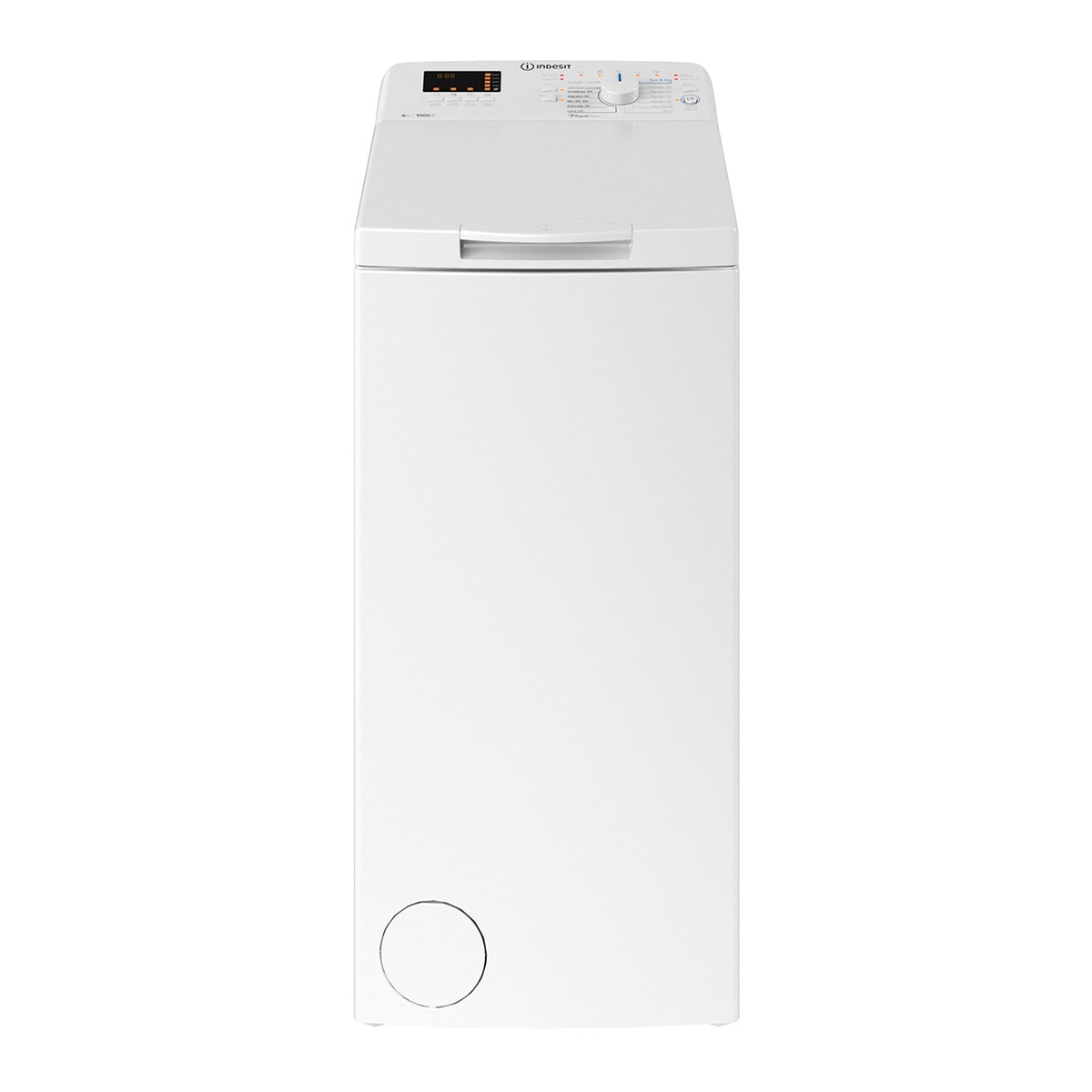 Lavadora carga superior Indesit 6 kg / 1000 rpm - BTW S60400 SP/N Blanco-1