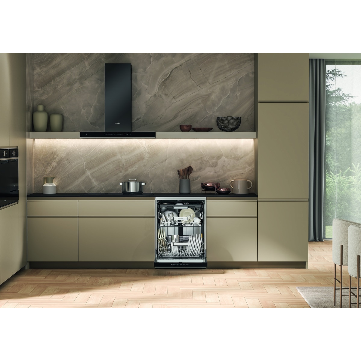 Máquina de Lavar Loiça Whirlpool W7F HP43 X de 15 Conjuntos, 3ª Bandeja e de 60 cm - Inox Inox-14
