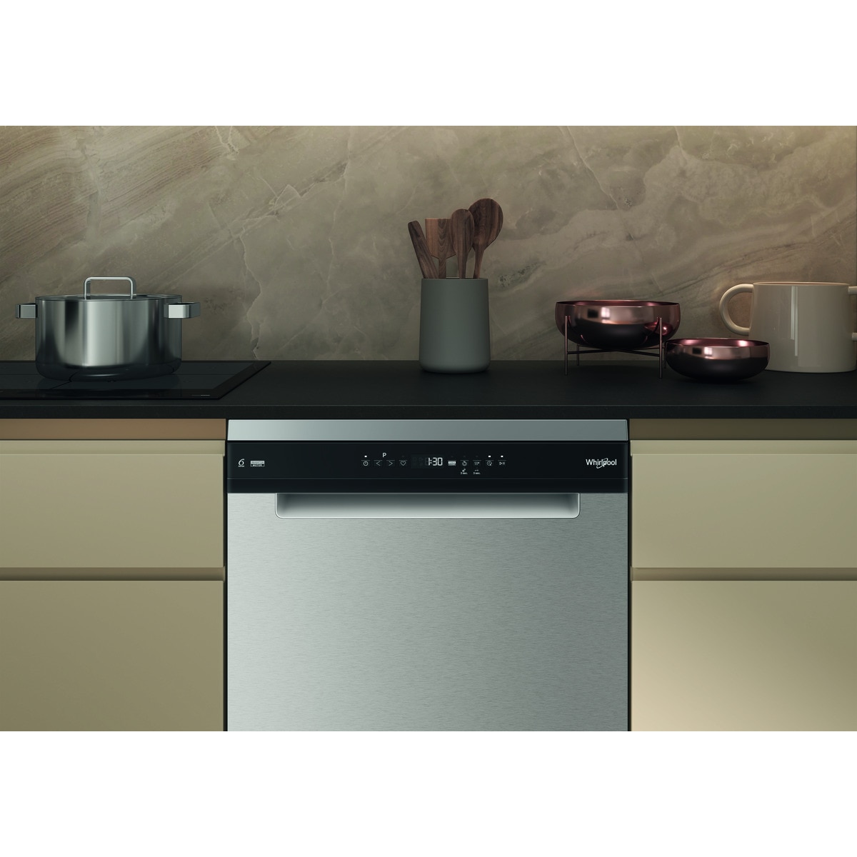 Máquina de Lavar Loiça Whirlpool W7F HP43 X de 15 Conjuntos, 3ª Bandeja e de 60 cm - Inox Inox-13