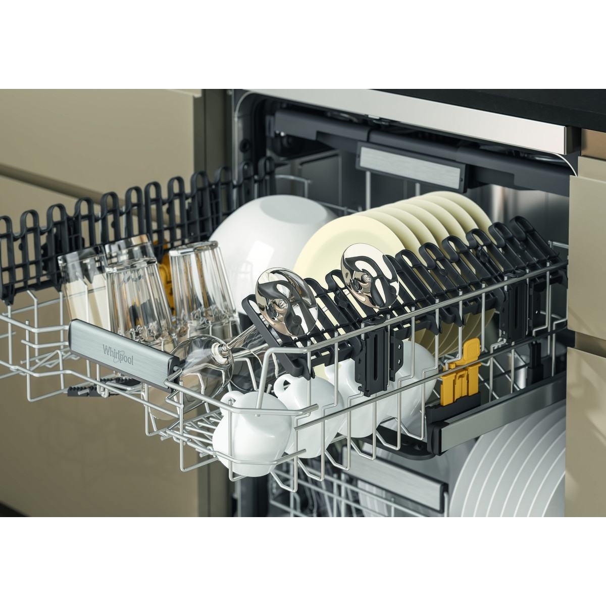 Máquina de Lavar Loiça Whirlpool W7F HP43 X de 15 Conjuntos, 3ª Bandeja e de 60 cm - Inox Inox-12