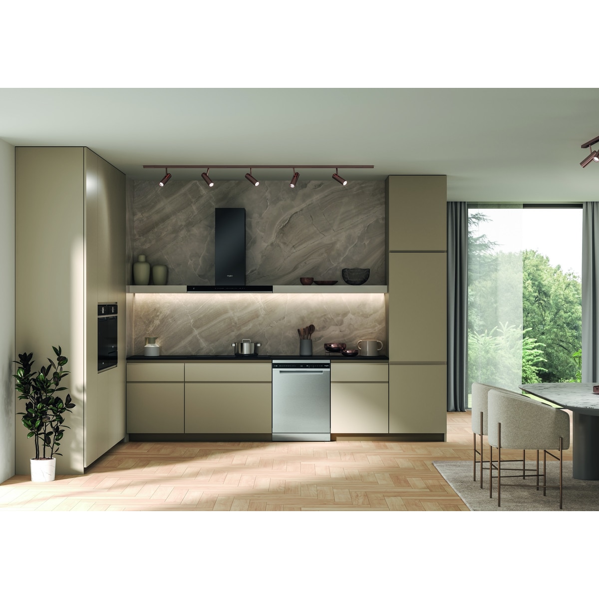 Máquina de Lavar Loiça Whirlpool W7F HS51 X de 15 Conjuntos, 3º Cesto e de 60 cm - Inox Inox-25