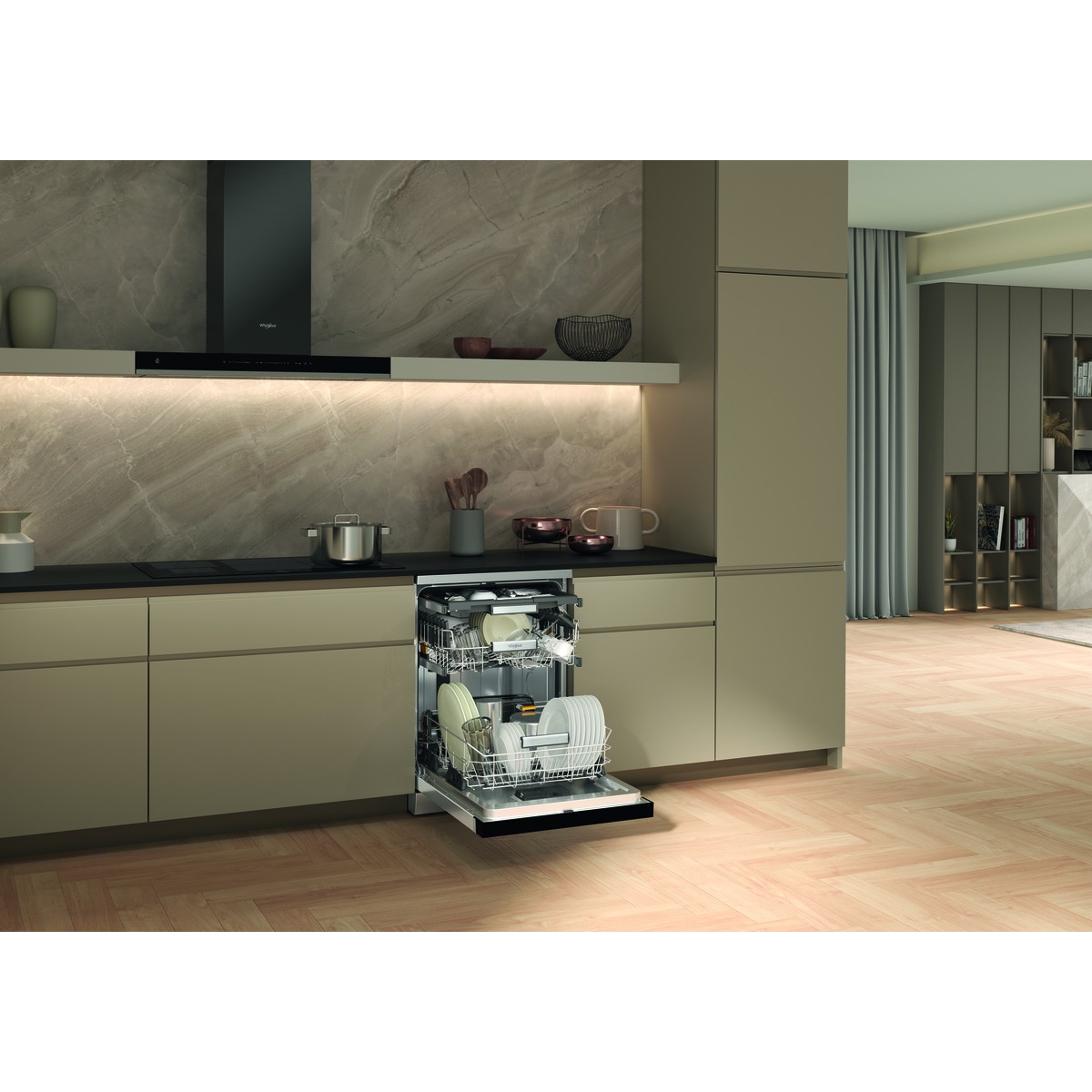 Máquina de Lavar Loiça Whirlpool W7F HS51 X de 15 Conjuntos, 3º Cesto e de 60 cm - Inox Inox-19