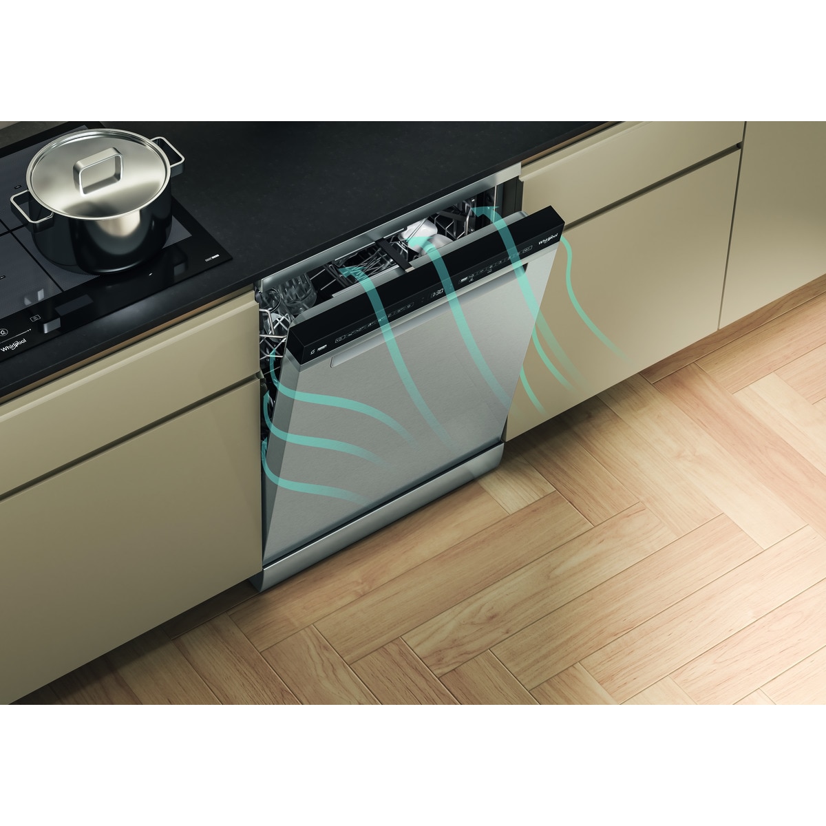 Máquina de Lavar Loiça Whirlpool W7F HS51 X de 15 Conjuntos, 3º Cesto e de 60 cm - Inox Inox-13