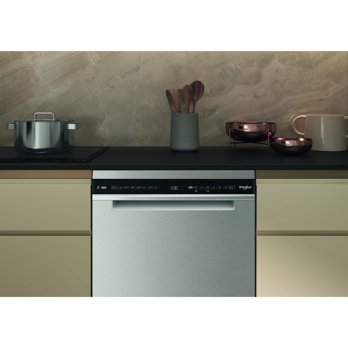 Máquina de Lavar Loiça Whirlpool W7F HS51 X de 15 Conjuntos, 3º Cesto e de 60 cm - Inox Inox-12