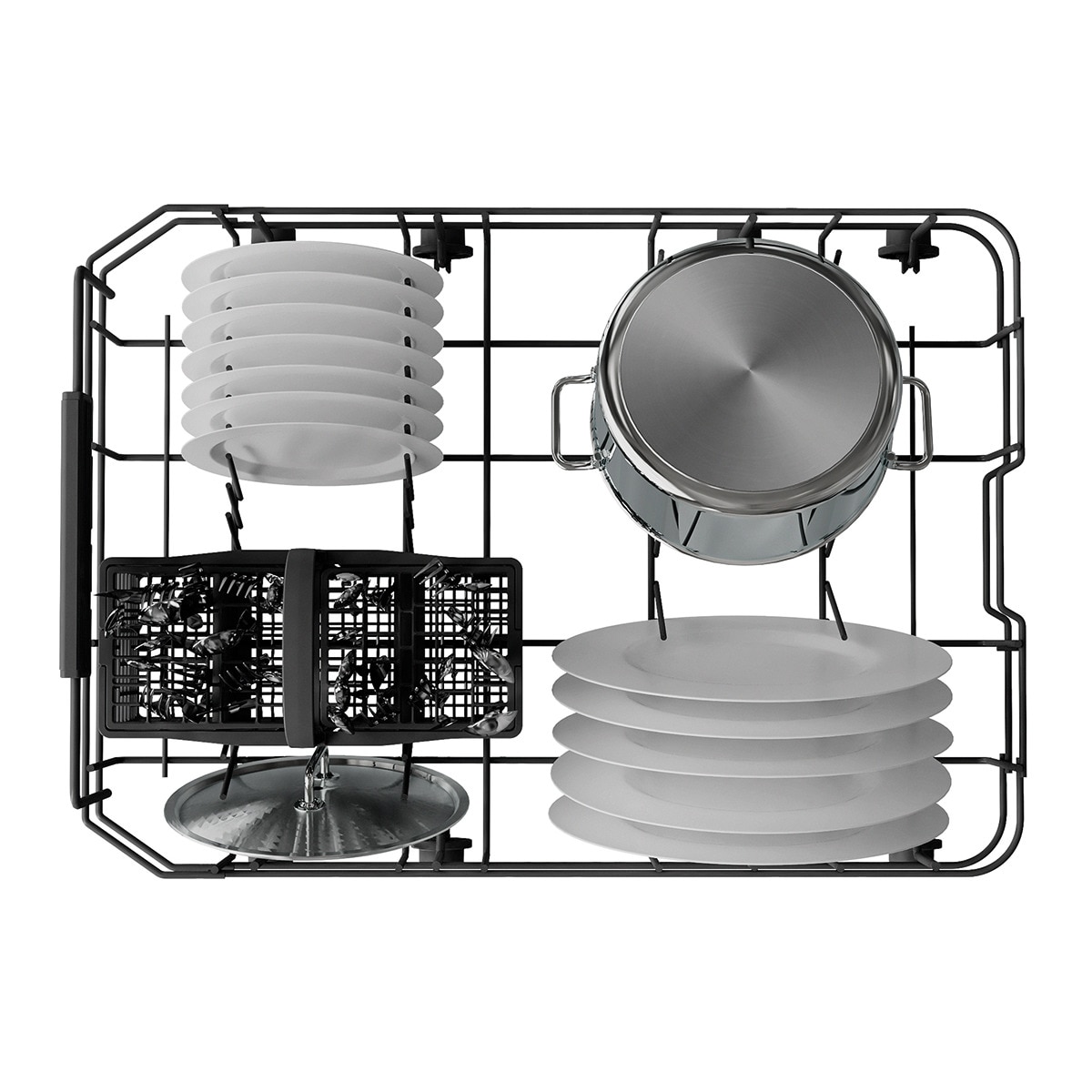 Lavavajillas Whirlpool 10 servicios, 45 cm - WSFC 3M27 X Inox-5