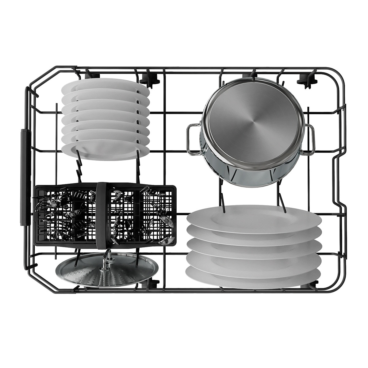 Lavavajillas Whirlpool 10 servicios, 45 cm - FO 3B23 P Blanco-6