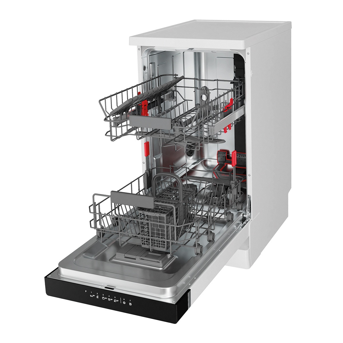 Lavavajillas Whirlpool 10 servicios, 45 cm - FO 3B23 P Blanco-5