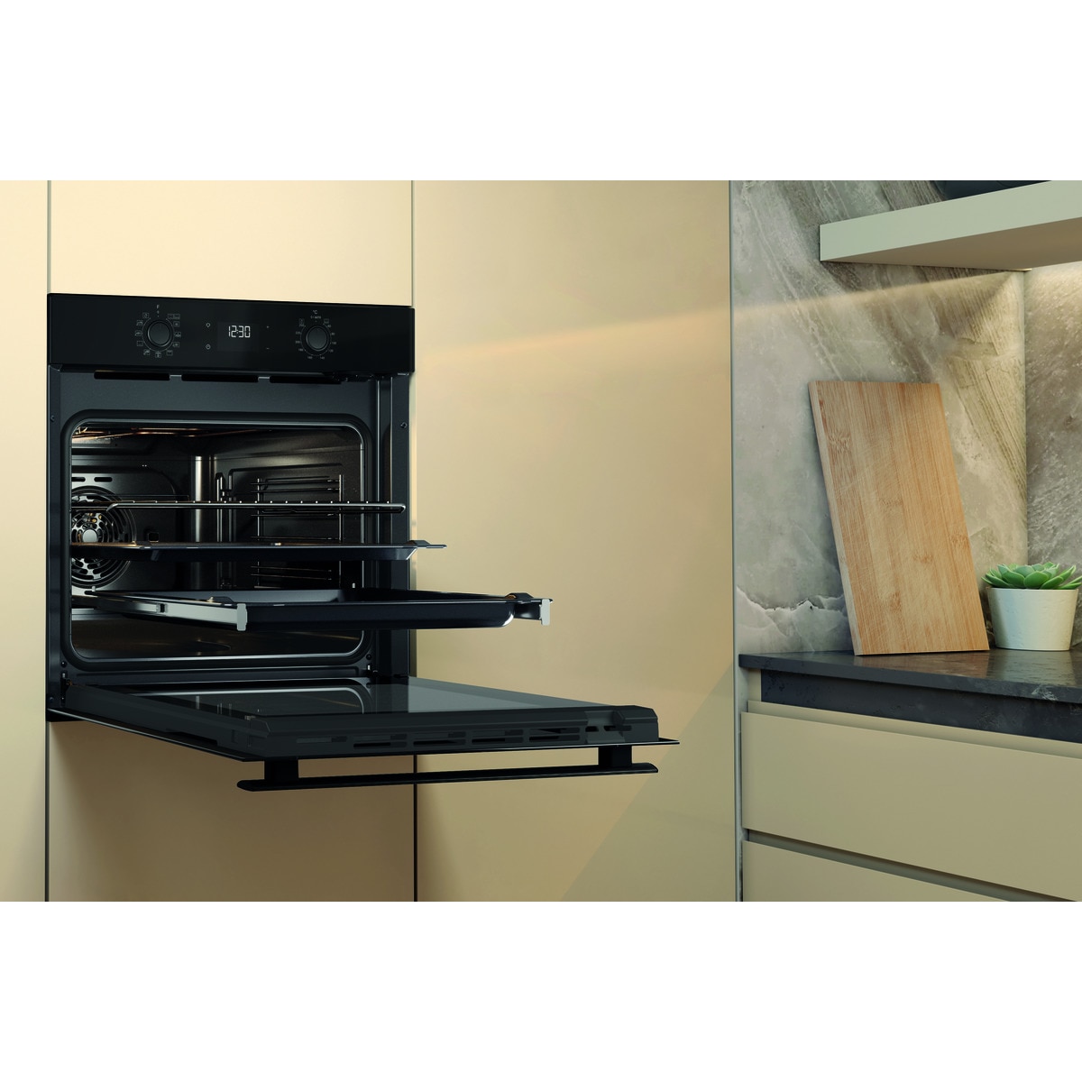 Horno multifunción Whirlpool sistema de limpieza Hidrolítico - OMR58HU1B Inox-6