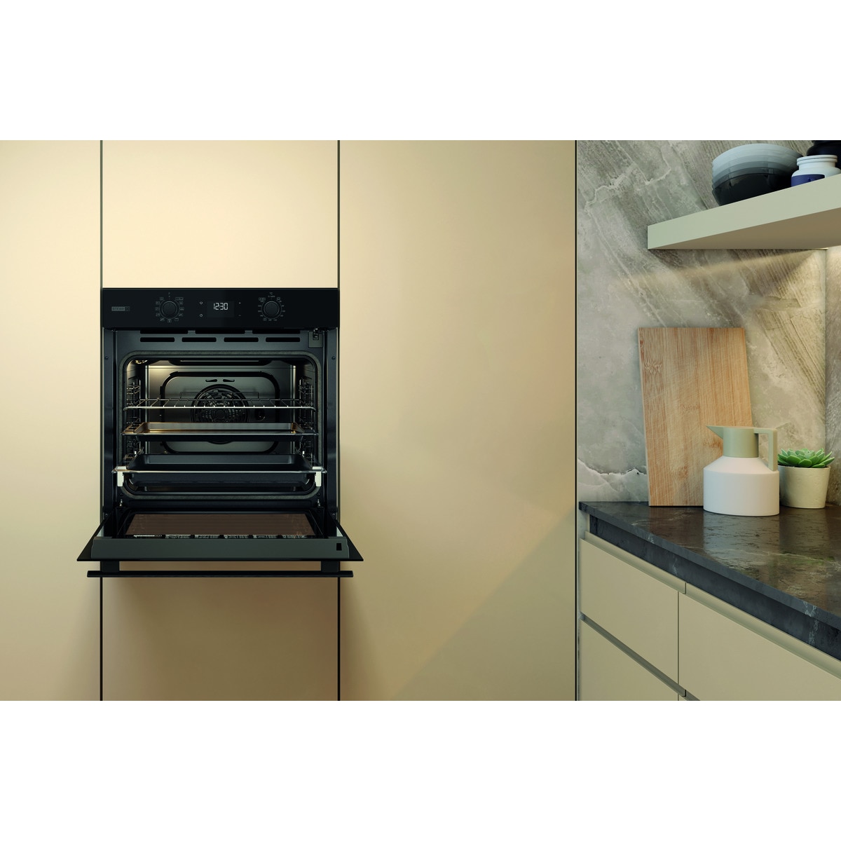 Horno multifunción Whirlpool Tecnología pirolítica + hidrolítica - OMSR58RU1SB Negro-19