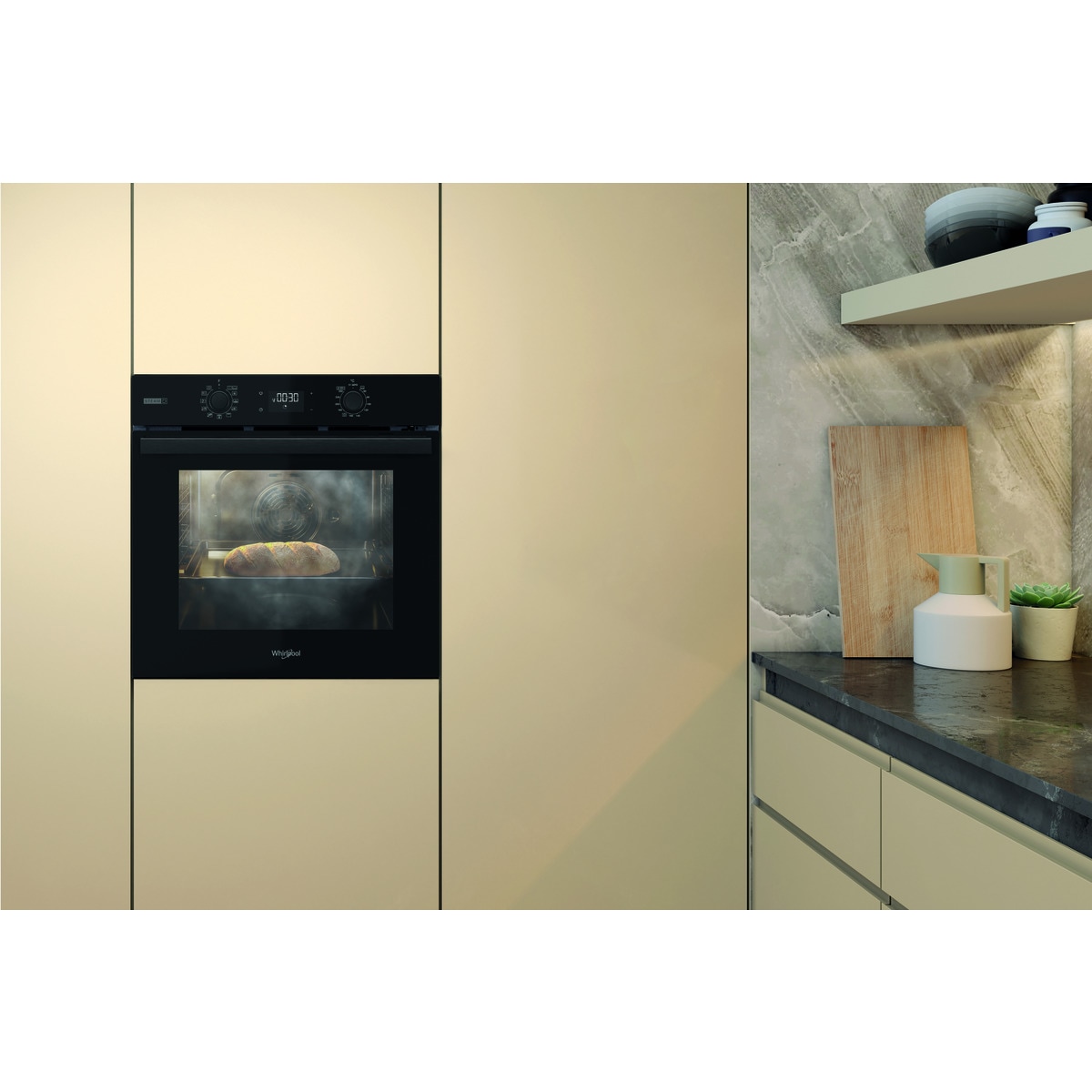 Horno multifunción Whirlpool Tecnología pirolítica + hidrolítica - OMSR58RU1SB Negro-14