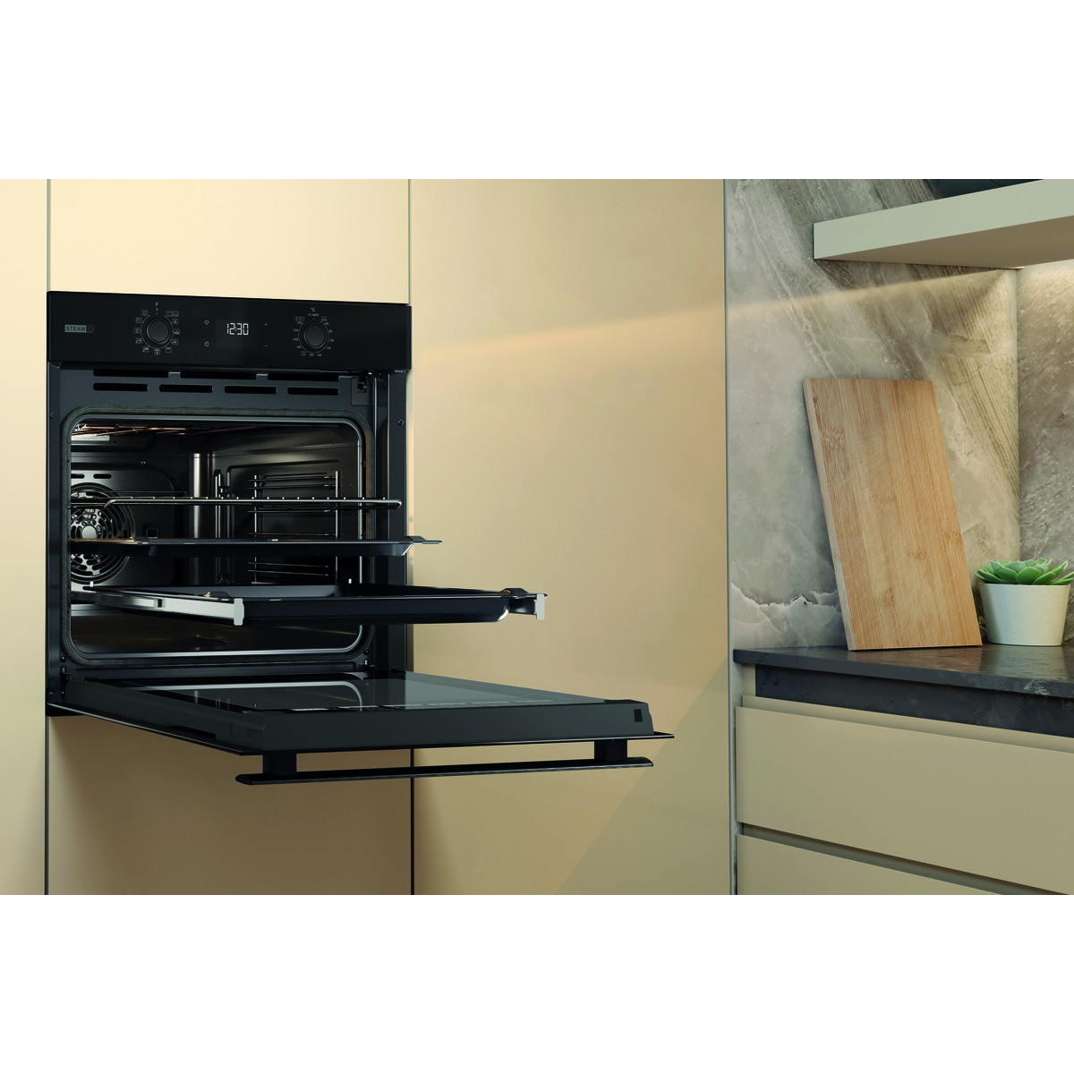 Horno multifunción Whirlpool Tecnología pirolítica + hidrolítica - OMSR58RU1SB Negro-13