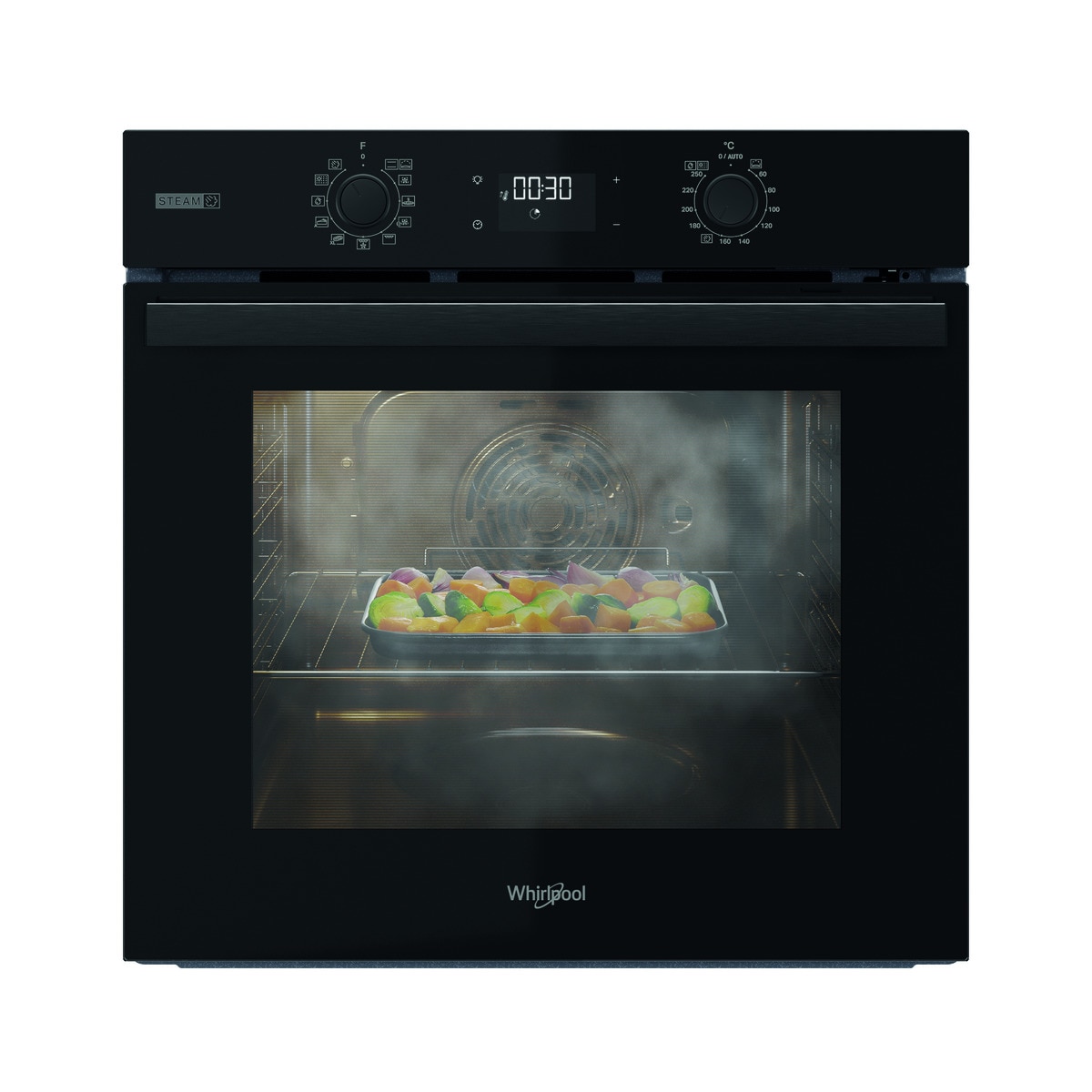 Horno multifunción Whirlpool Tecnología pirolítica + hidrolítica - OMSR58RU1SB Negro-11