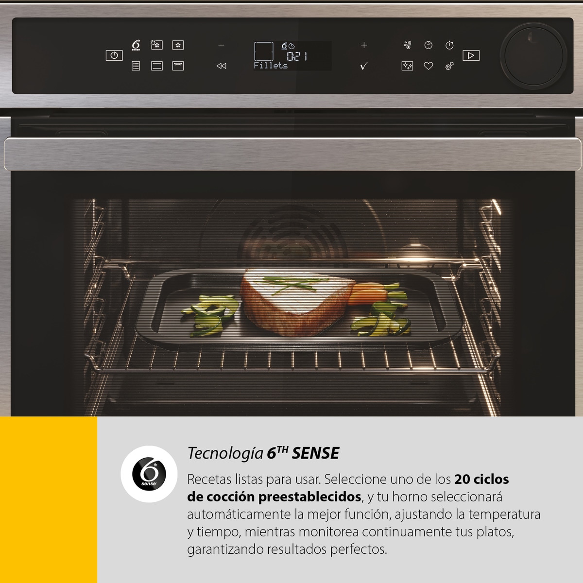 Horno multifunción Whirlpool Limpieza Pirolítica + Hidrolítica - AKZ9S 8270 NB Negro-24