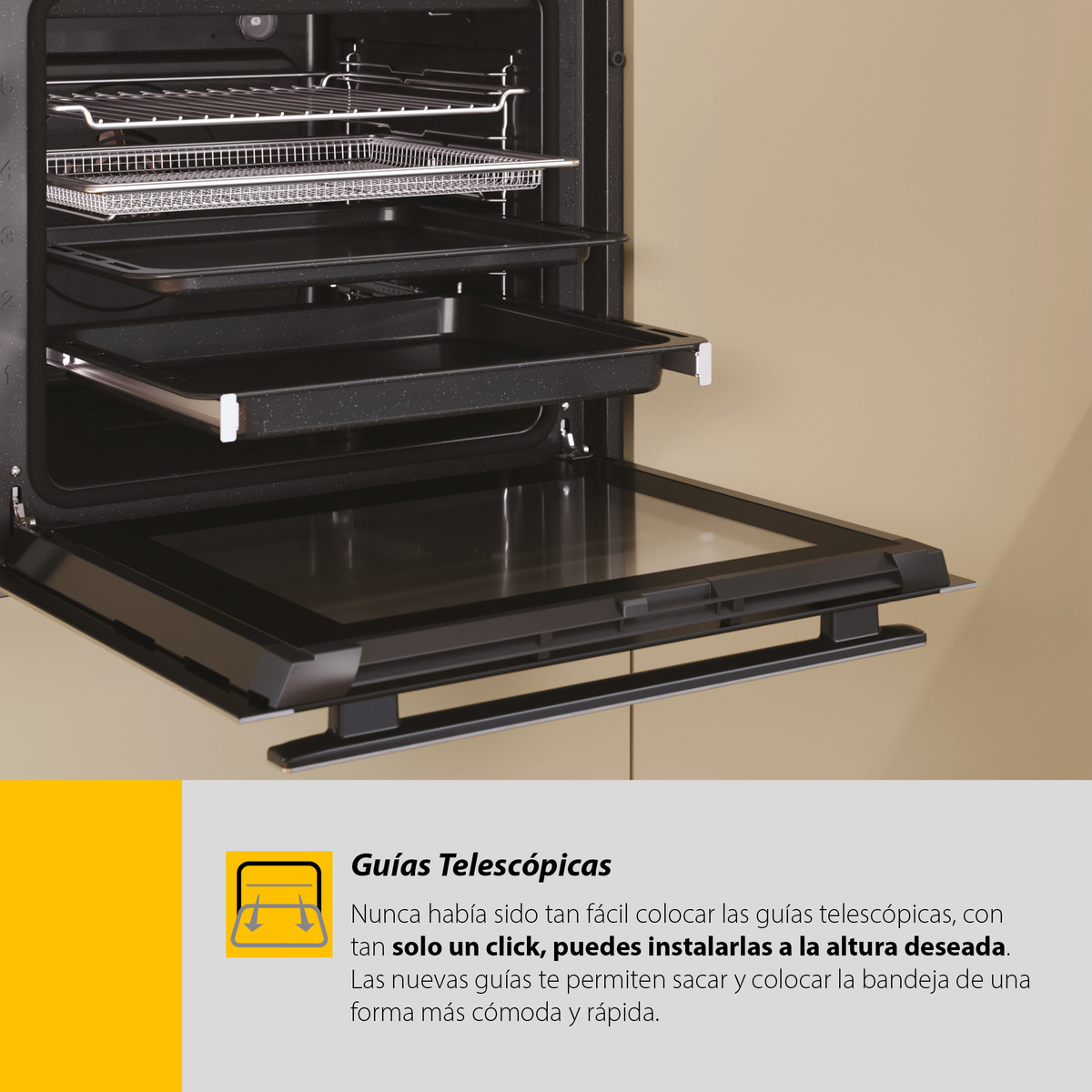 Horno multifunción Whirlpool Limpieza Pirolítica + Hidrolítica - AKZ9S 8270 NB Negro-23