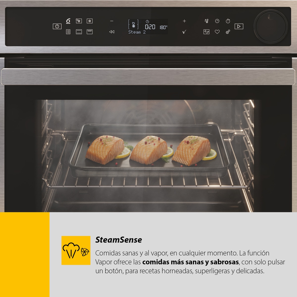 Horno multifunción Whirlpool Limpieza Pirolítica + Hidrolítica - AKZ9S 8270 NB Negro-21