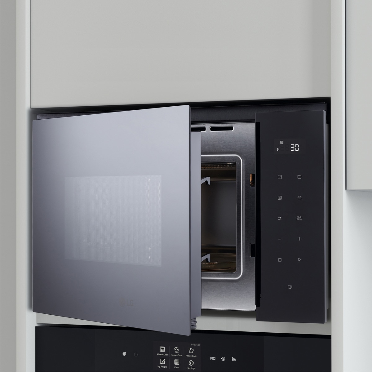 Micro-ondas Encastrável com Grill LG MGBZ2593F de 25 Litros - Preto Vidro preto-13