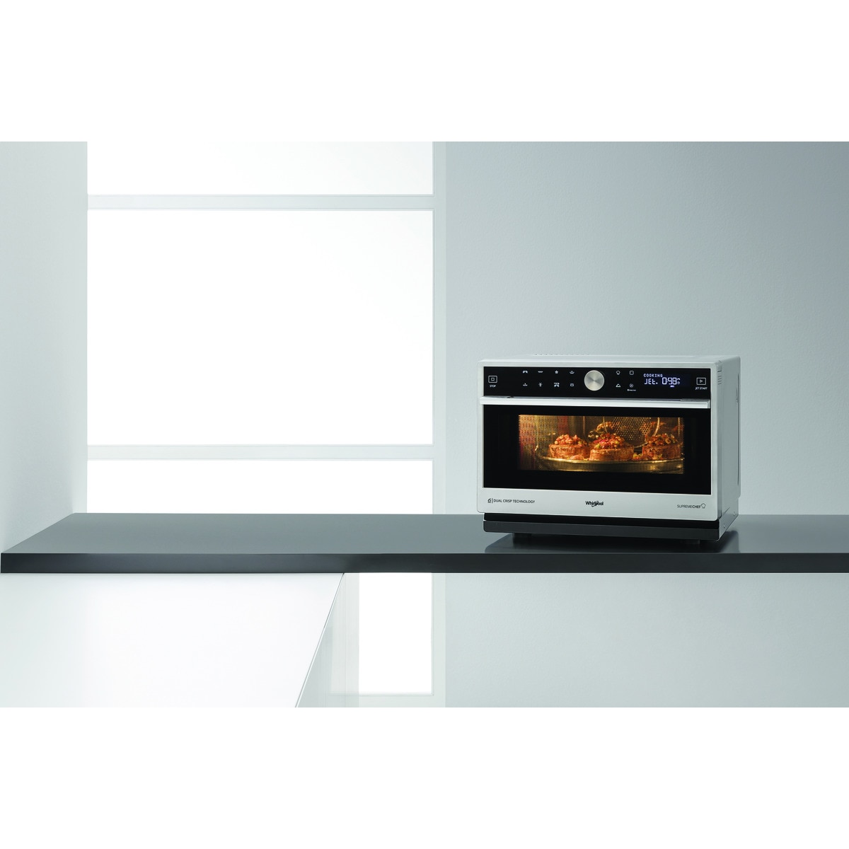 Microondas convección Whirlpool 33 litros y con grill - MWSC 9133 SX Inox-17
