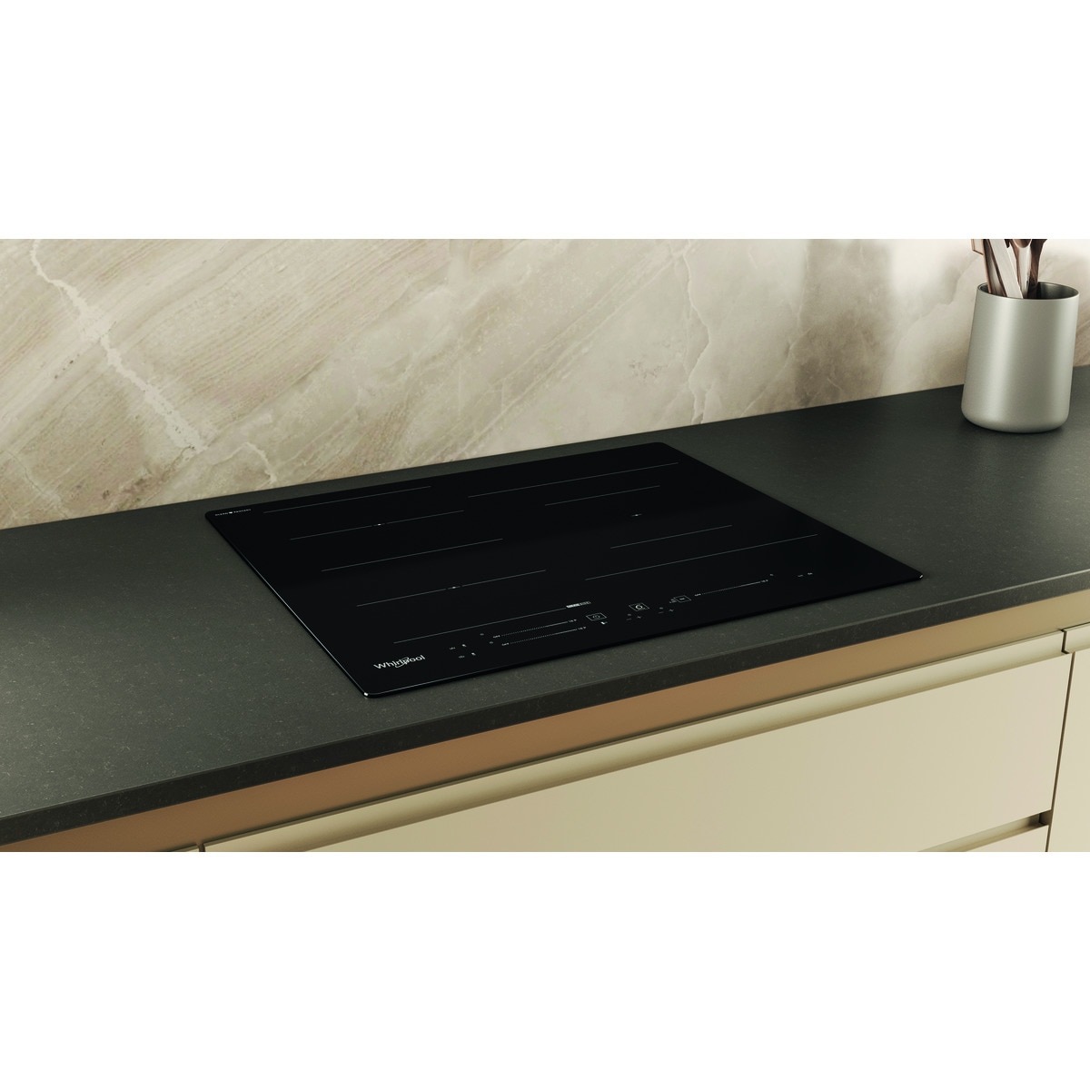 Placa de inducción Whirlpool con 3 zonas de cocción - WF S9860 CPNE Negro-11