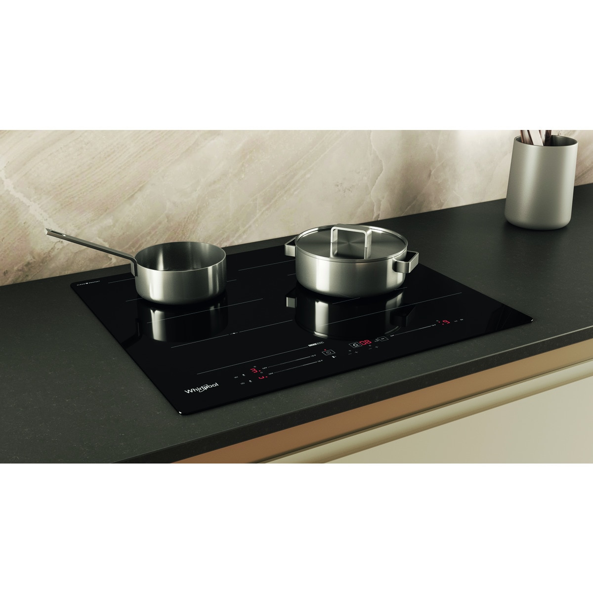 Placa de inducción Whirlpool con 3 zonas de cocción - WF S9860 CPNE Negro-7