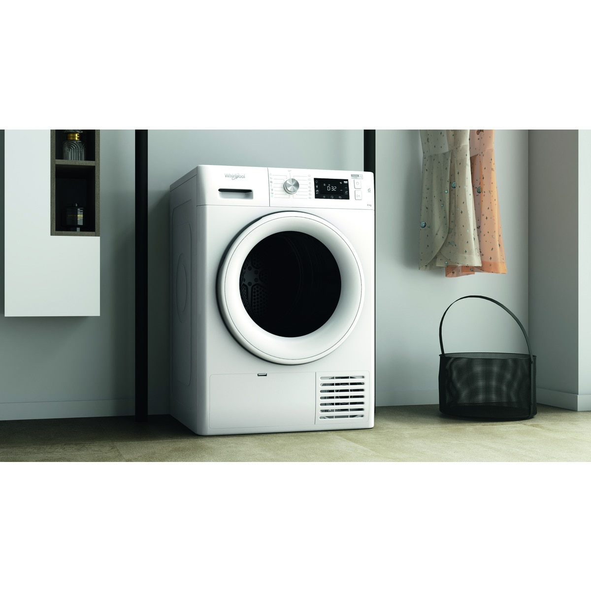 Secadora Whirlpool 9 kg Condensación, Bomba de calor - FFTN M22 9X2 EU Blanco-6