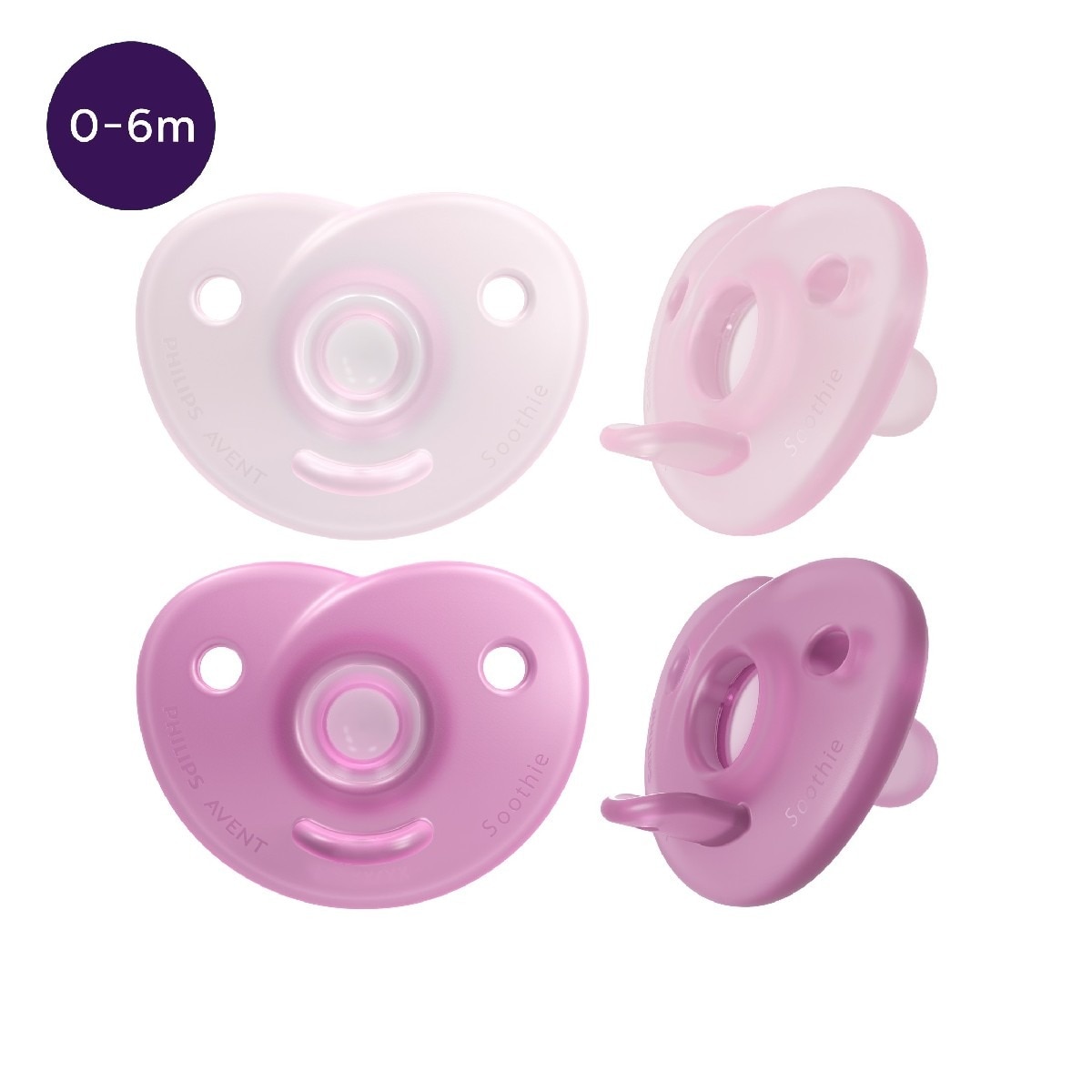 Imagem 0 de Chupeta Soothie de Silicone 0-6 Meses - 2 un.