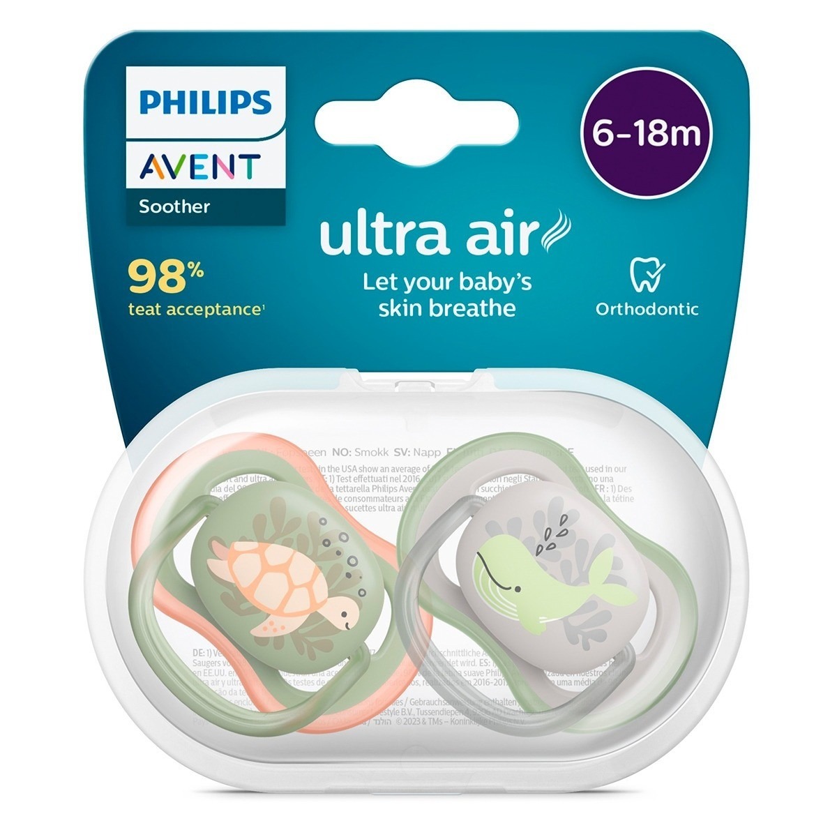 Chupeta Ultra Air 6-18 Meses - 2 Un. Verde-4