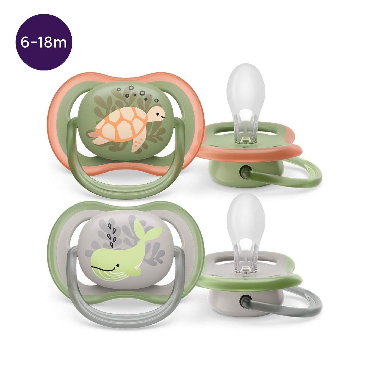 Chupeta Ultra Air 6-18 Meses - 2 Un. Verde-1